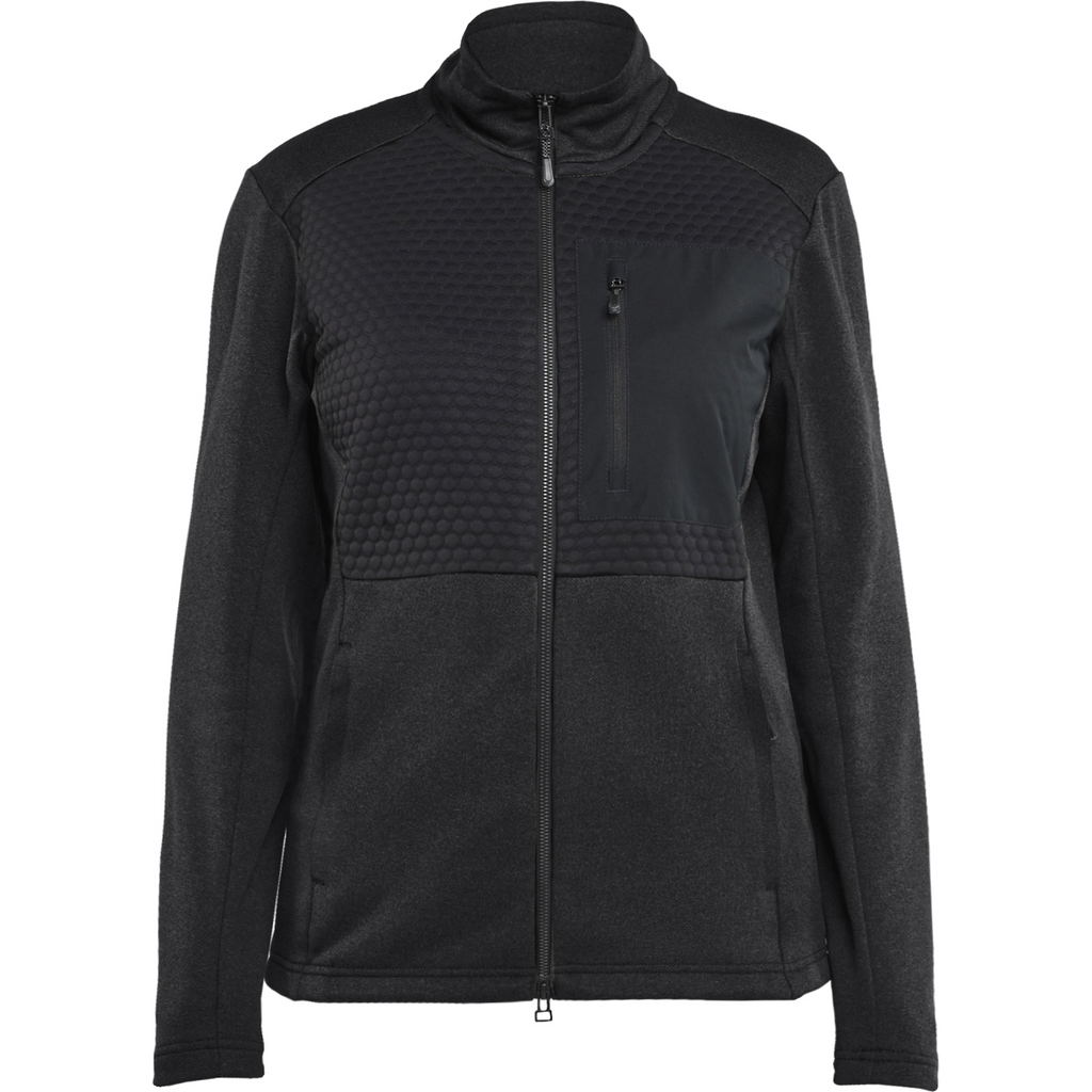 Blaklader Ladies Full Zip Sweatshirt, Black