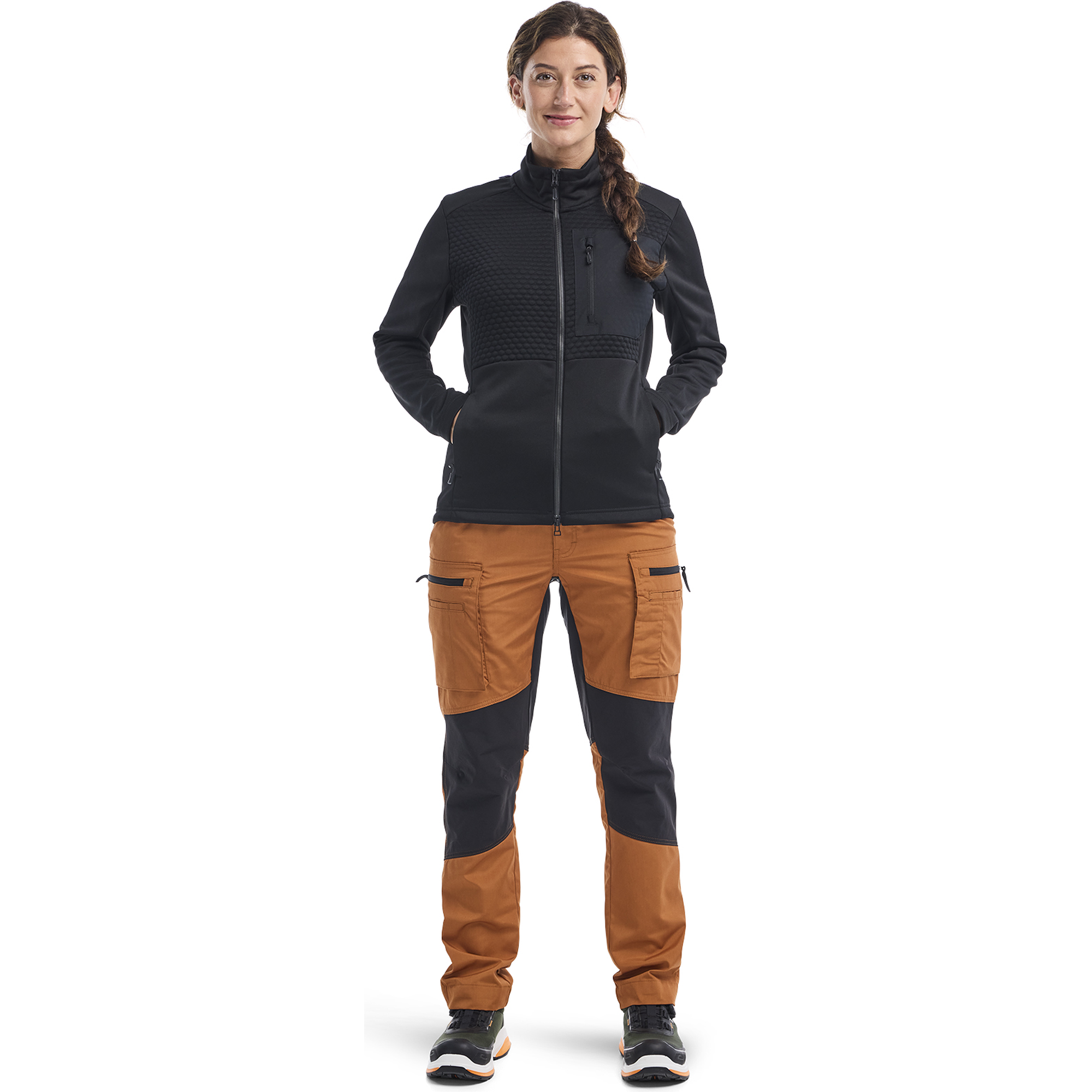 Blaklader Ladies Full Zip Sweatshirt, Black (5)
