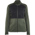 Blaklader Women's Full Zip Sweatshirt, Autumn Green/Black