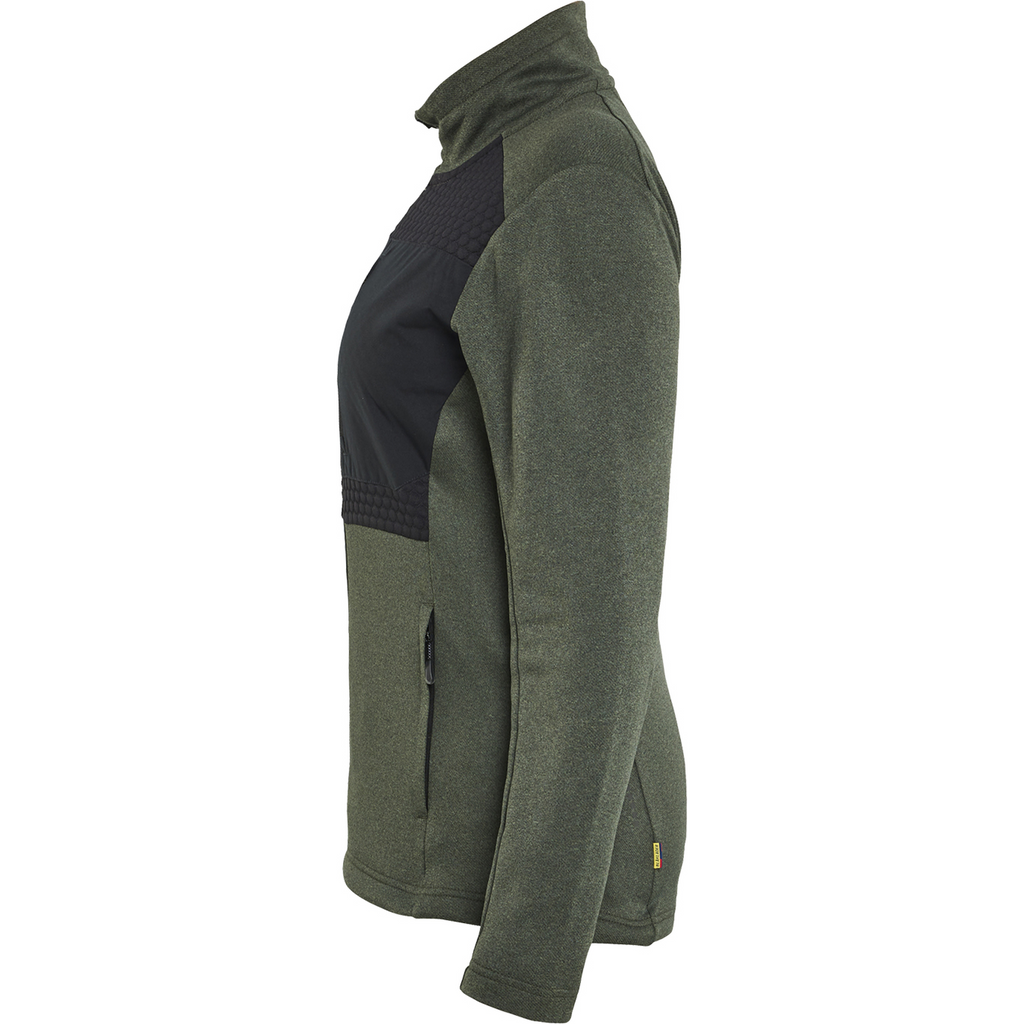 Blaklader Women's Full Zip Sweatshirt, Autumn Green/Black (3)