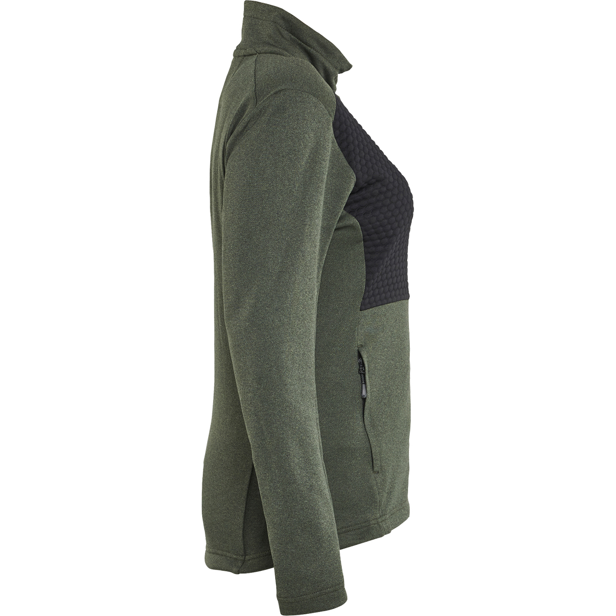 Blaklader Women's Full Zip Sweatshirt, Autumn Green/Black (2)