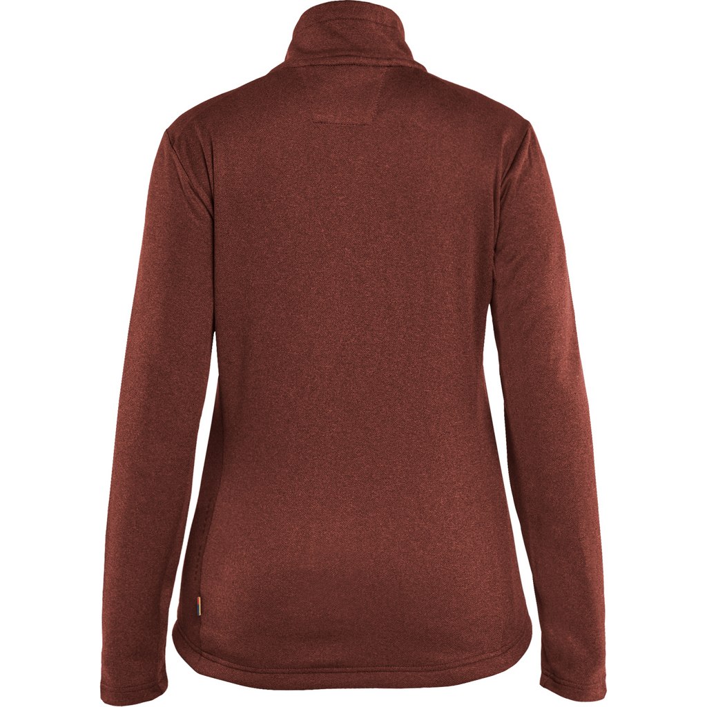 Blaklader Women's Full Zip Sweatshirt, Rust Red/Black (4)