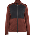 Blaklader Women's Full Zip Sweatshirt, Rust Red/Black