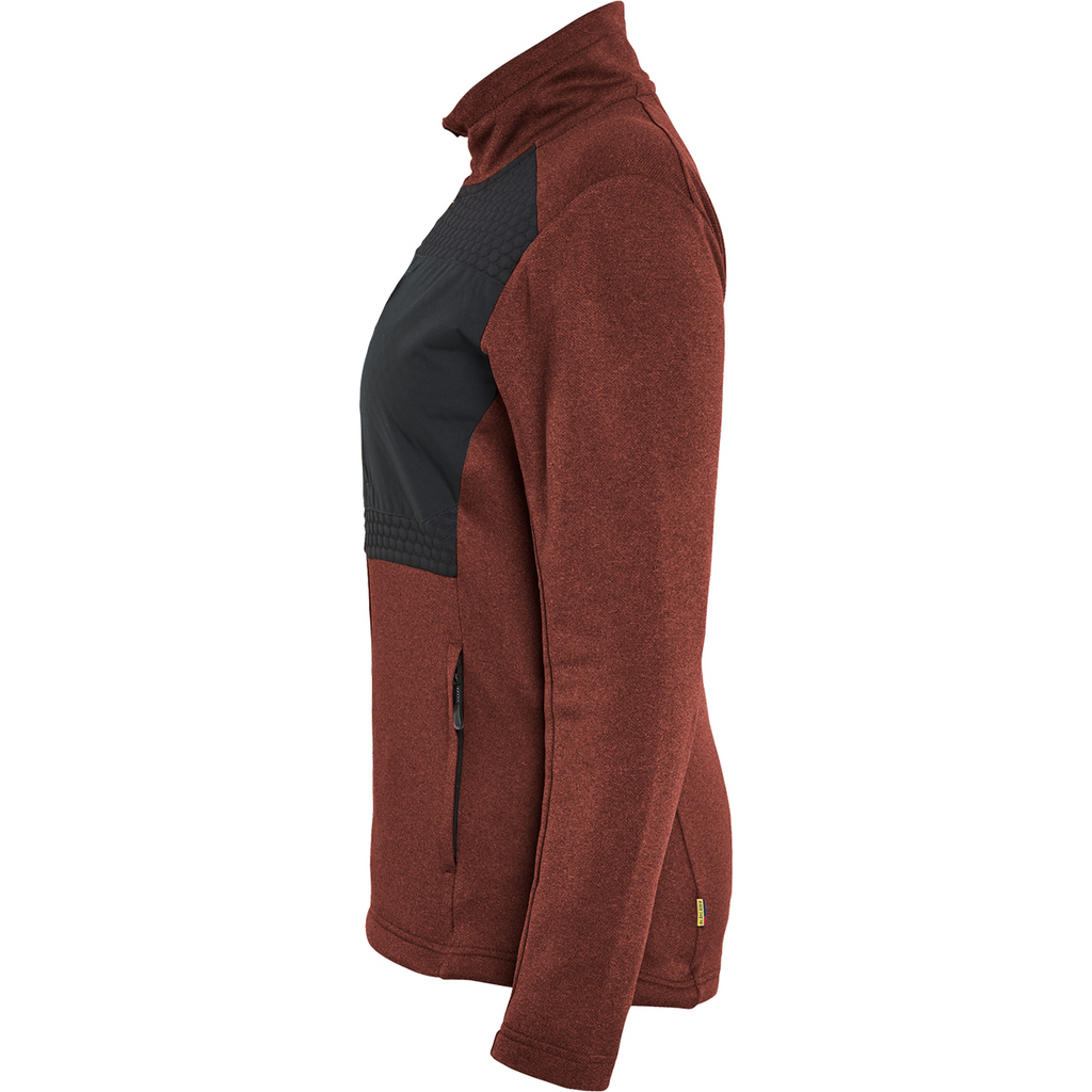 Blaklader Women's Full Zip Sweatshirt, Rust Red/Black (3)