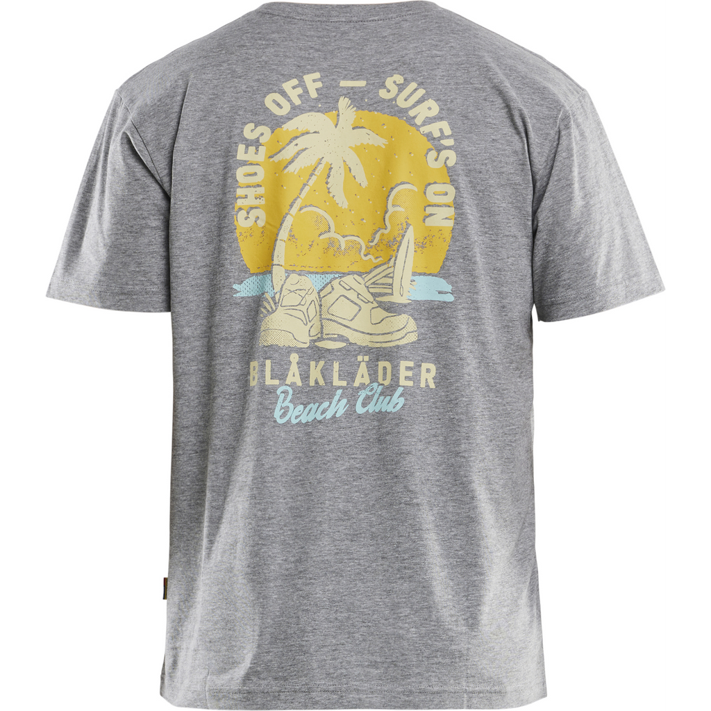 Blaklader Blaklader Beach Club T-Shirt, Grey Melange (4)