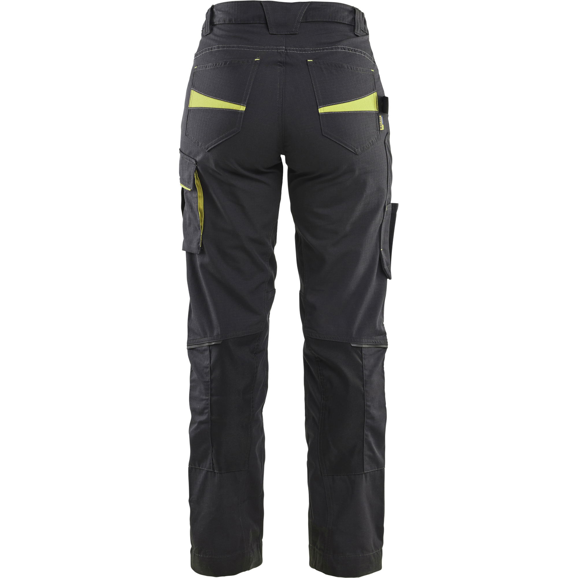 Blaklader Damen Stretch Arbeitshose, Schwarz/Gelb (4)