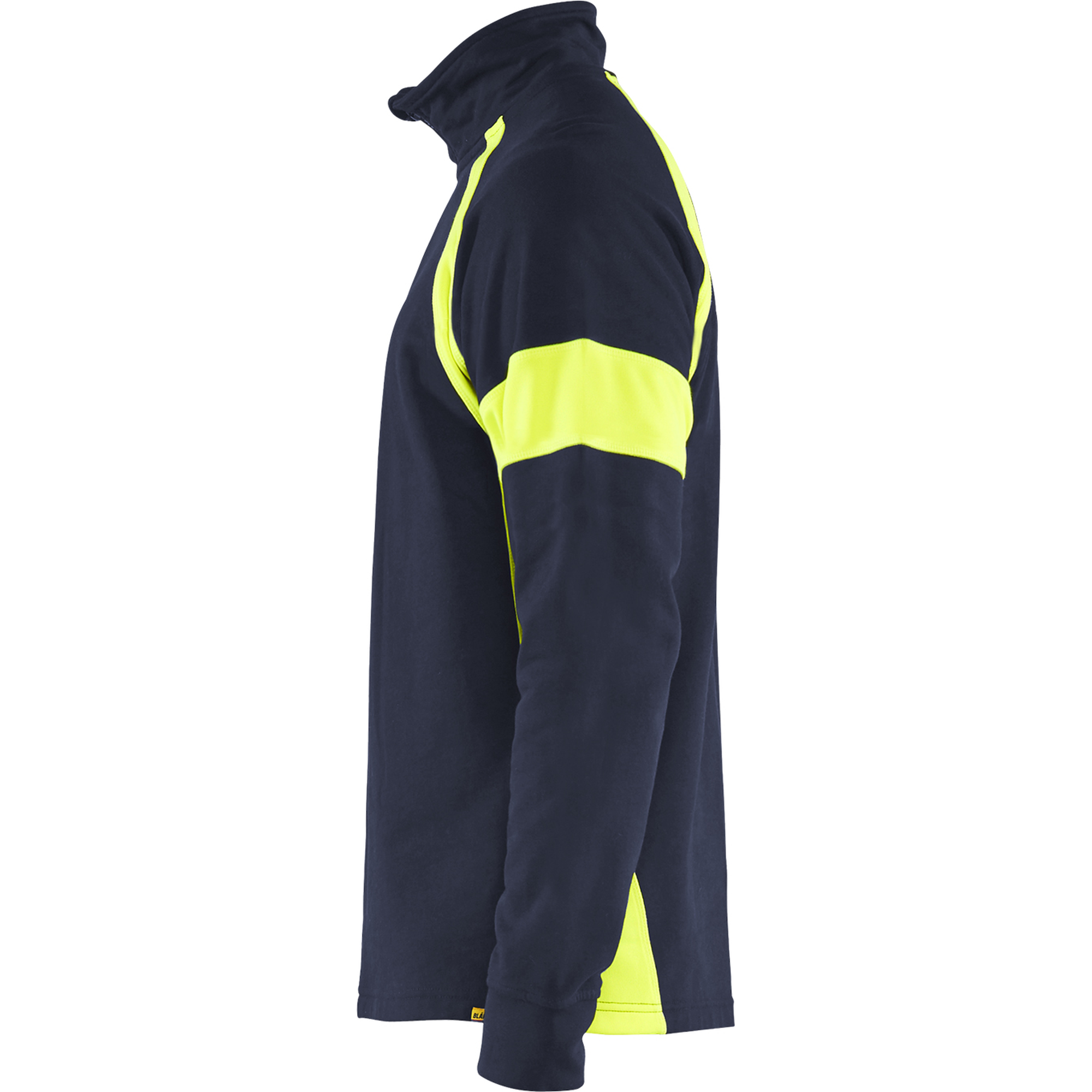 Blaklader Sweatshirt with High Vis Inserts, Navy/ Yellow (3)