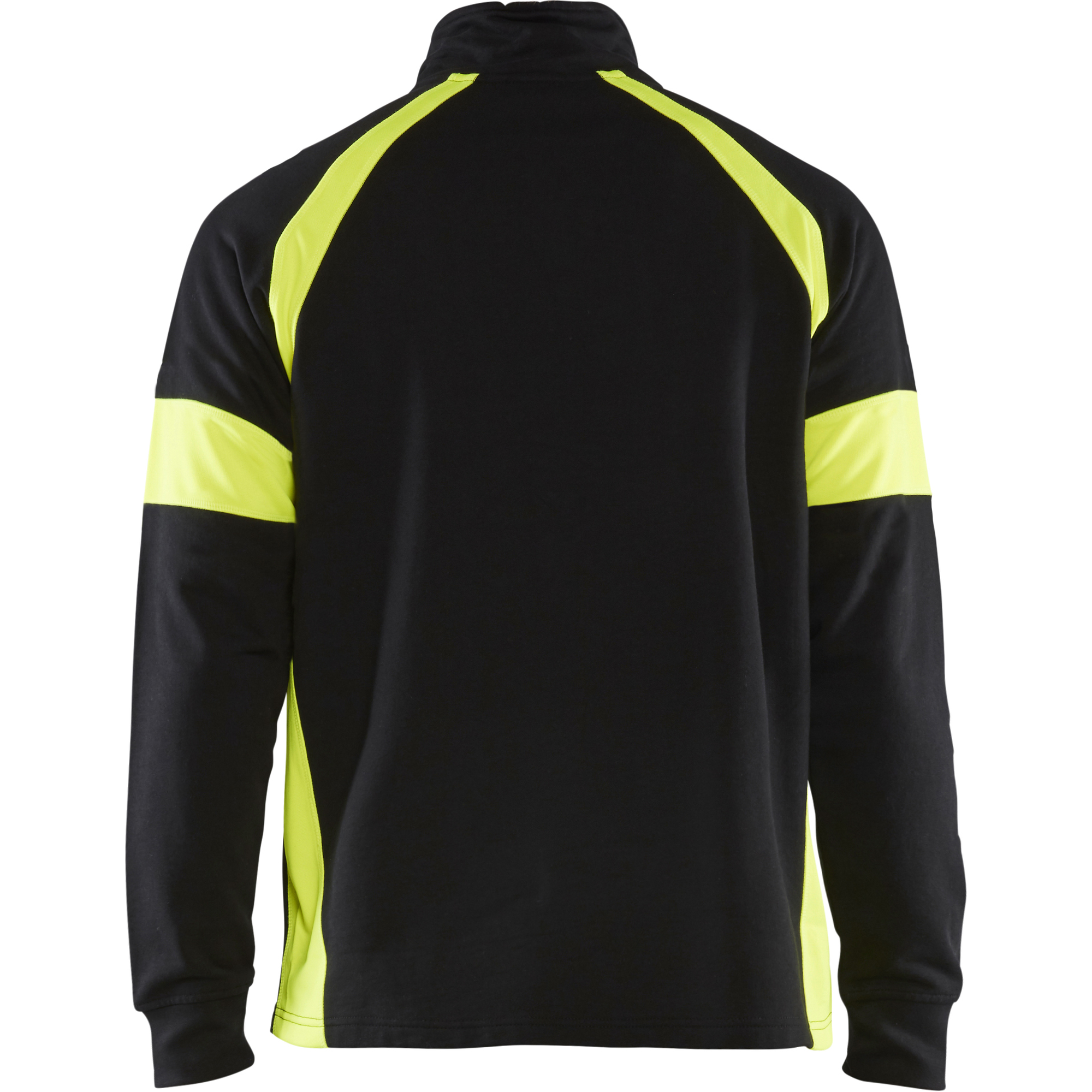 Blaklader Sweatshirt with High Vis Inserts, Black/Yellow (4)