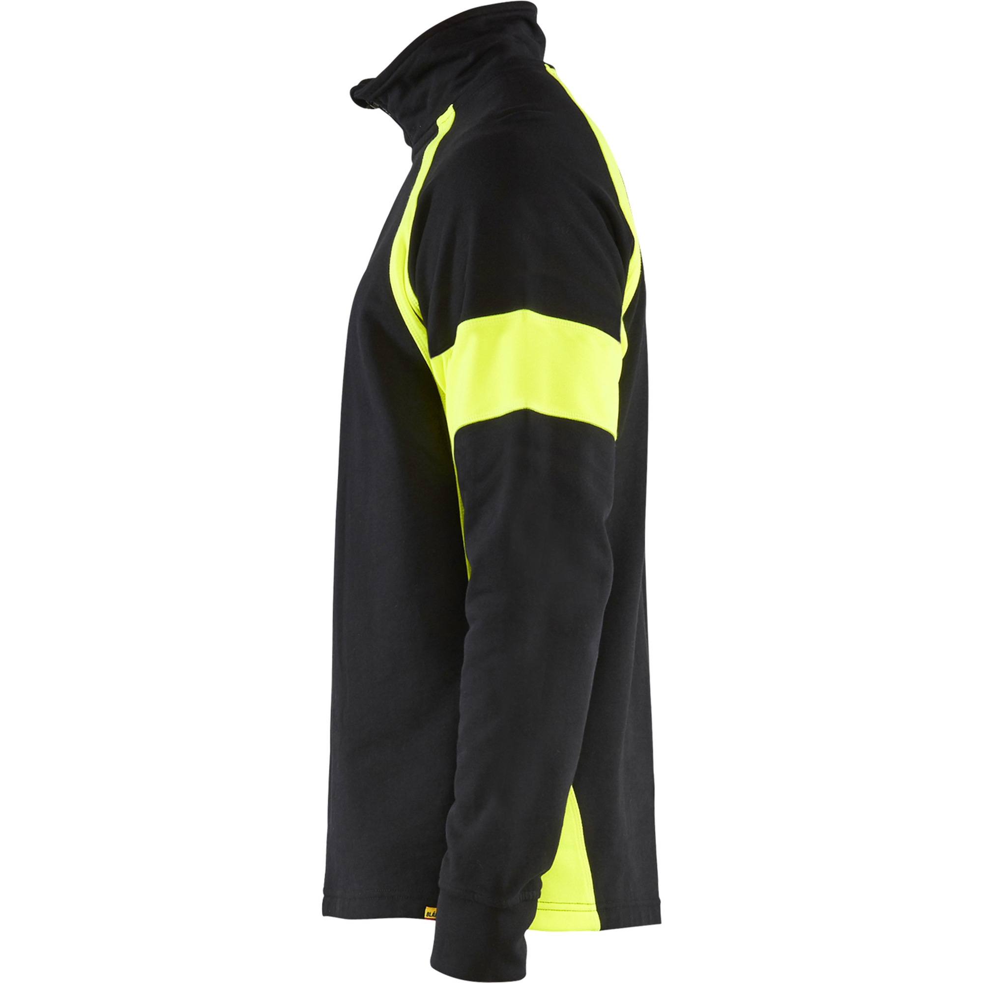 Blaklader Sweatshirt with High Vis Inserts, Black/Yellow (3)