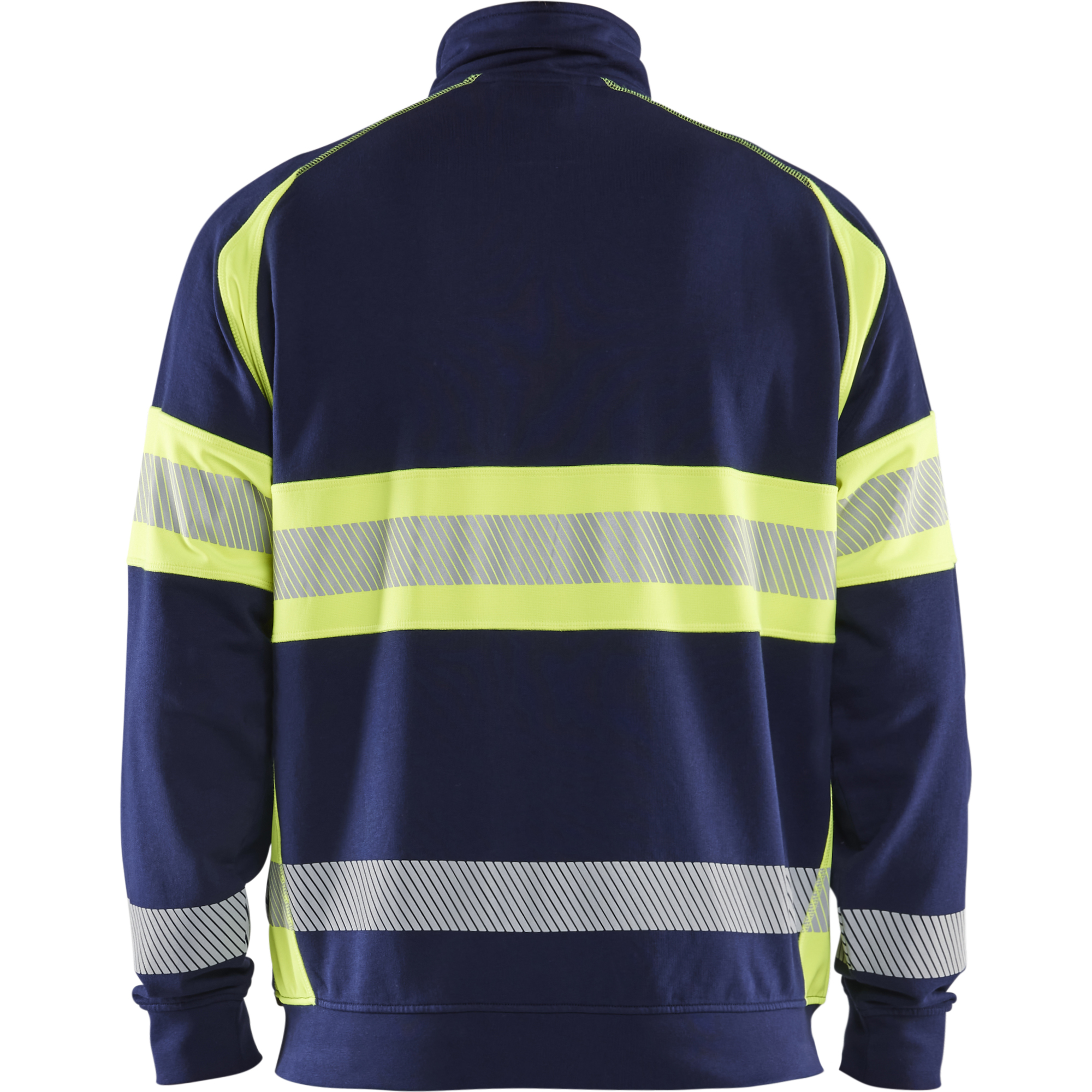 Blaklader High Vis Sweat Jacket, Navy Blue/ Yellow (4)