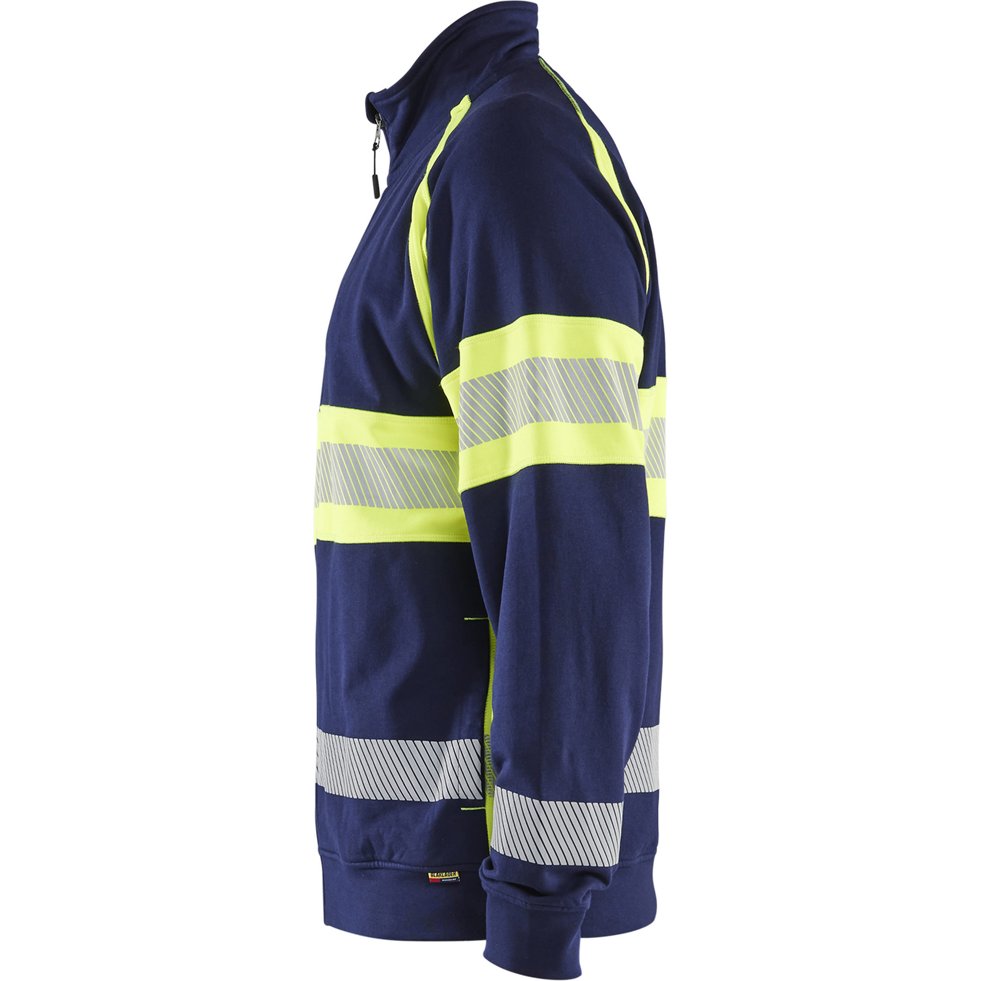 Blaklader High Vis Sweat Jacket, Navy Blue/ Yellow (3)