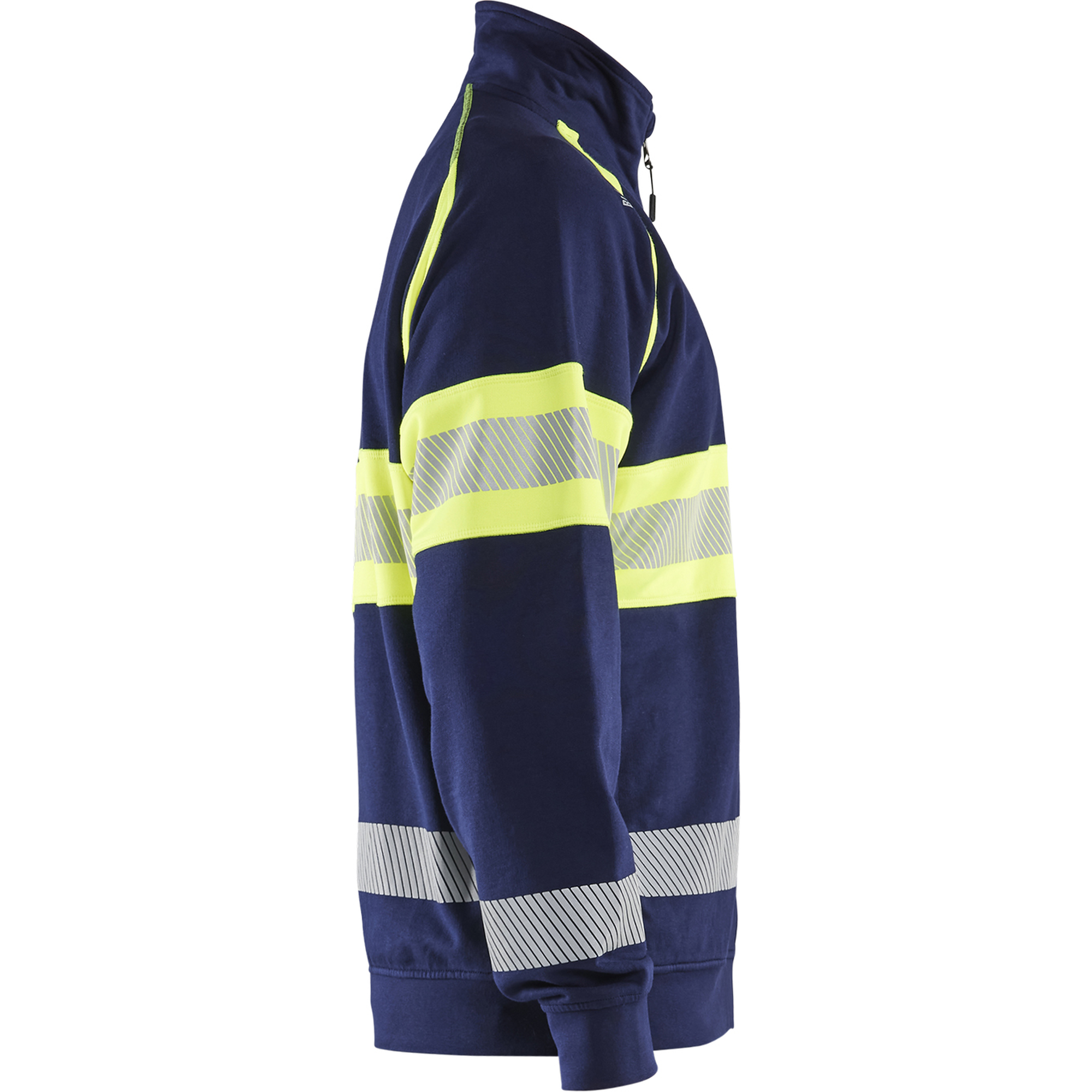 Blaklader High Vis Sweat Jacket, Navy Blue/ Yellow (2)