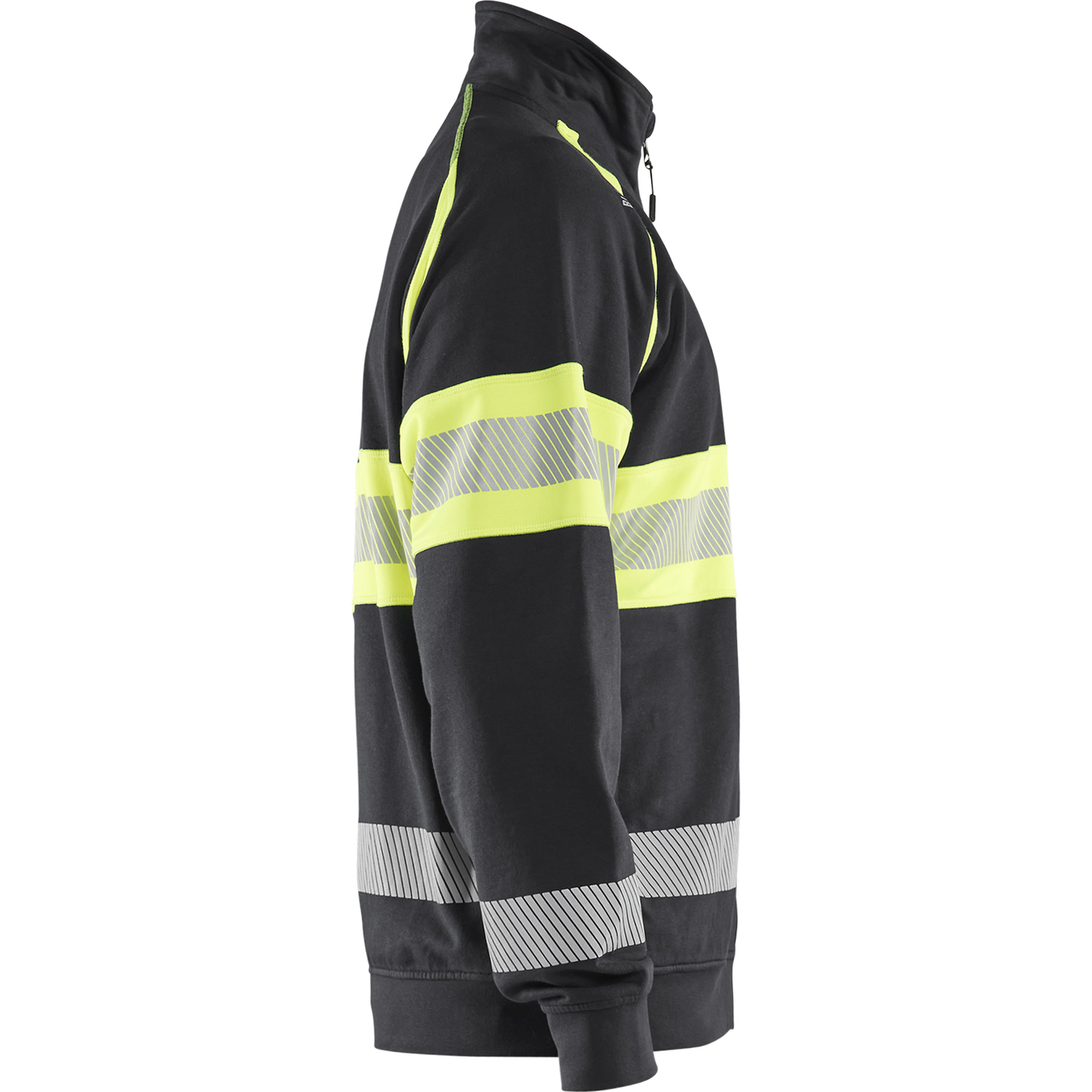 Blaklader High Vis Sweat Jacket, Black/Yellow (2)