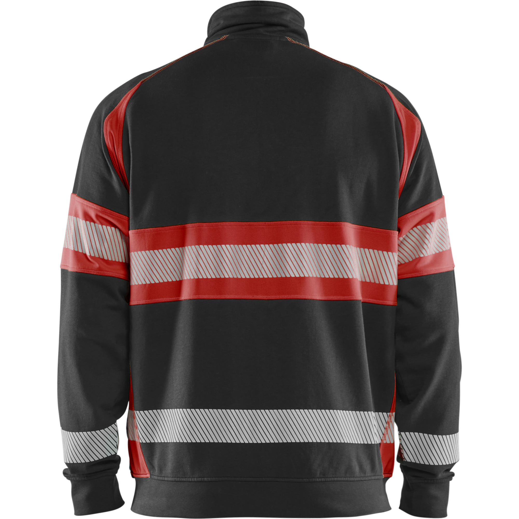 Blaklader High Vis Sweat Jacket, Black/High Vis Red (4)