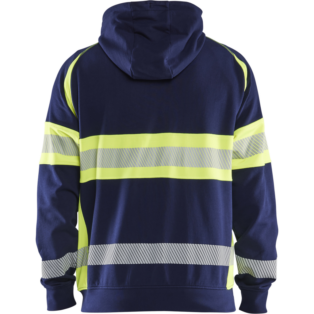 Blaklader High Vis Hooded Jacket, Navy Blue/ Yellow (4)