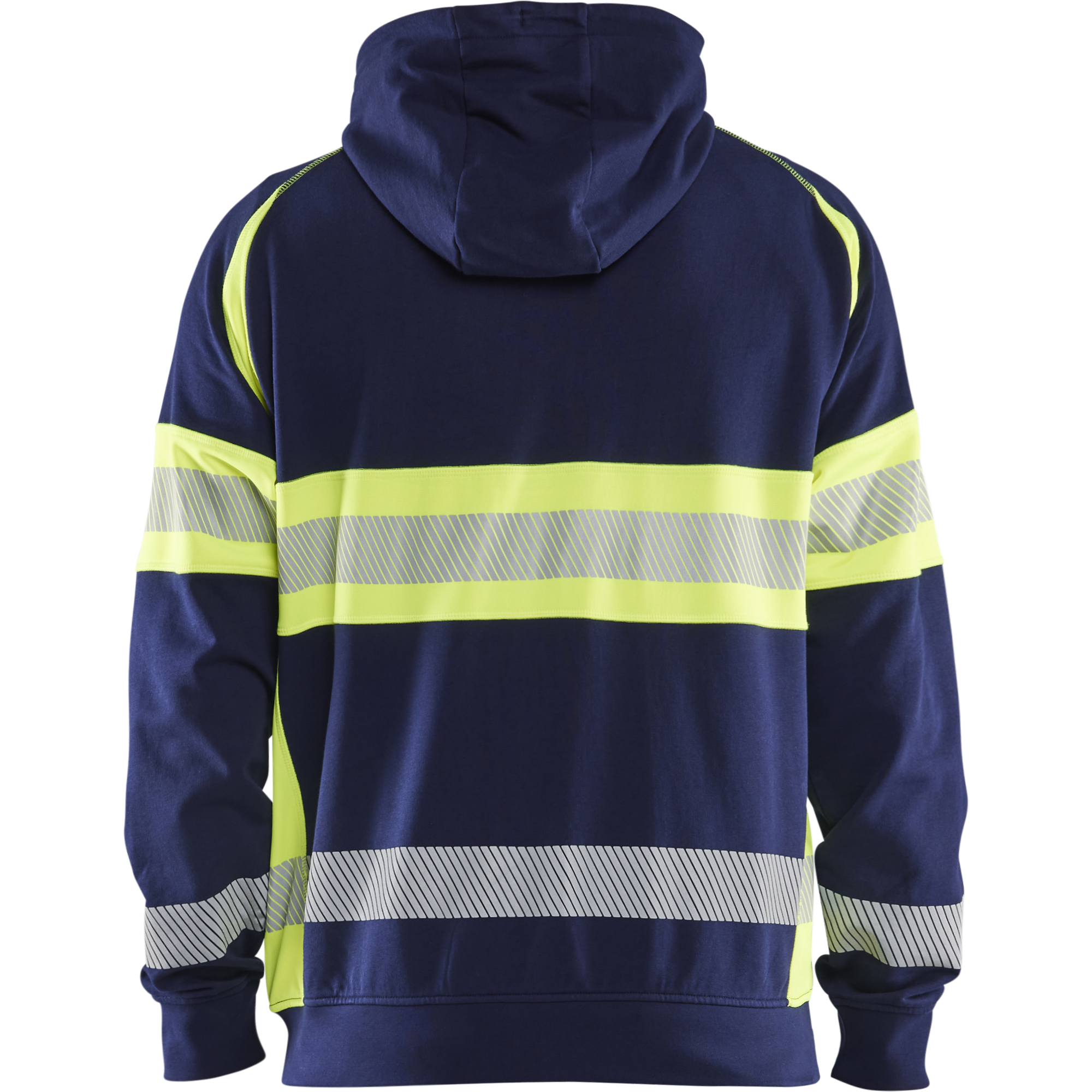 Blaklader High Vis Hooded Jacket, Navy Blue/ Yellow (4)