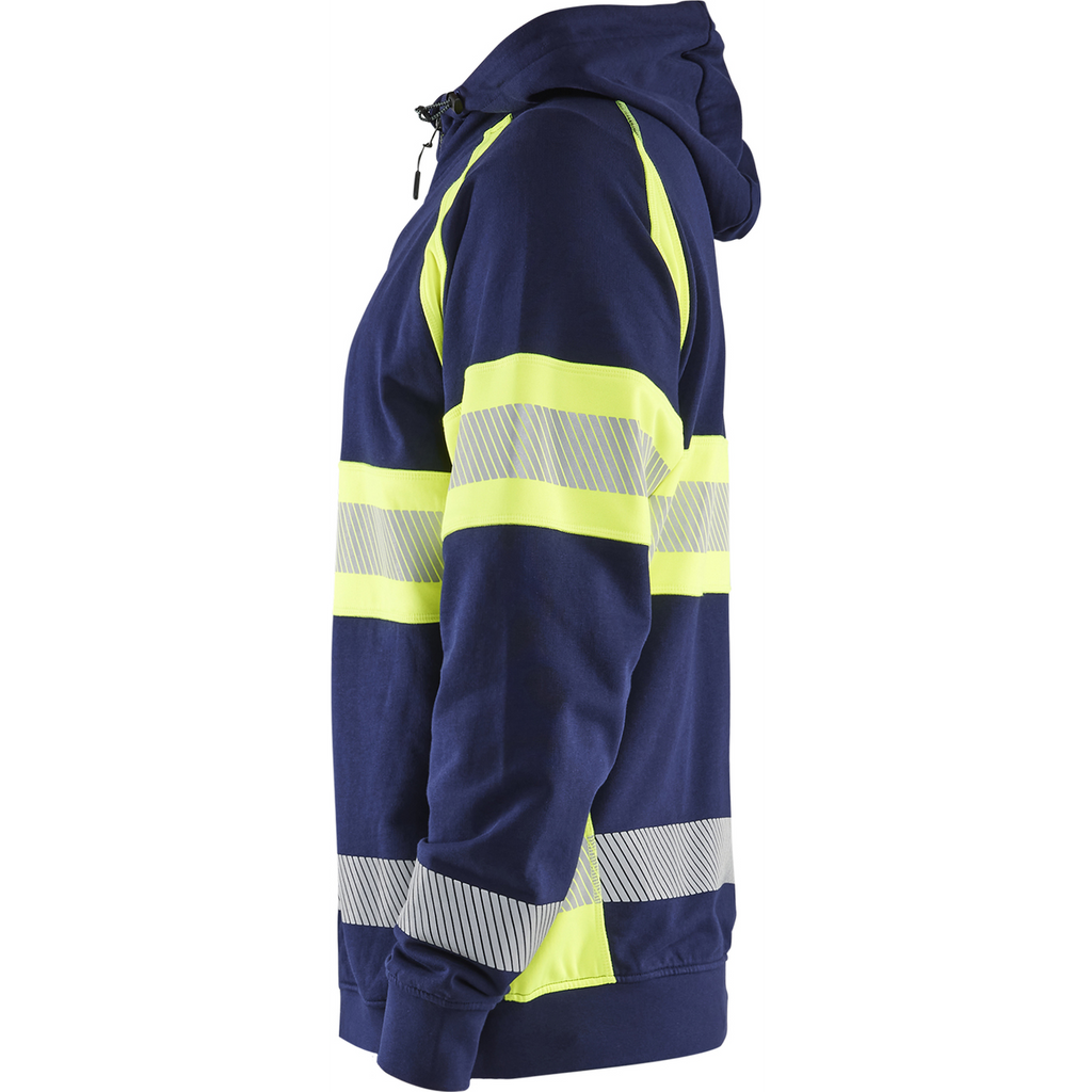Blaklader High Vis Hooded Jacket, Navy Blue/ Yellow (3)