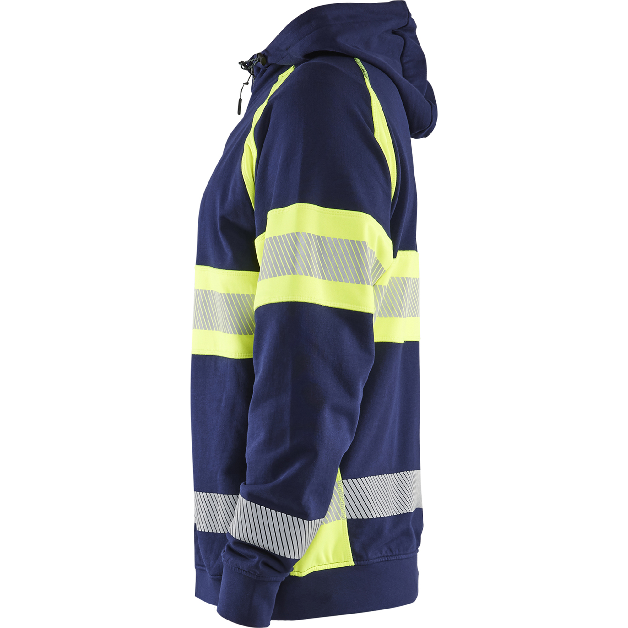 Blaklader High Vis Hooded Jacket, Navy Blue/ Yellow (3)