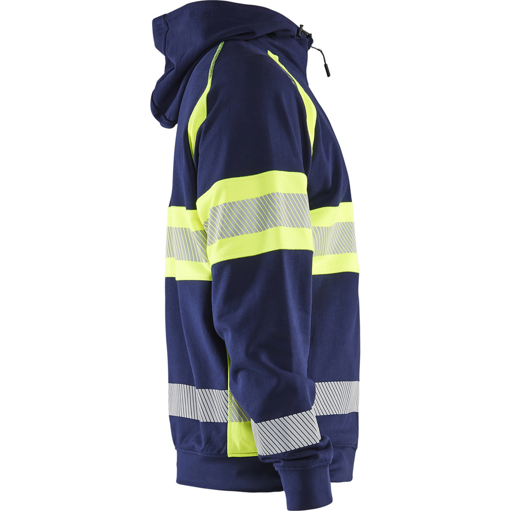 Blaklader High Vis Hooded Jacket, Navy Blue/ Yellow (2)
