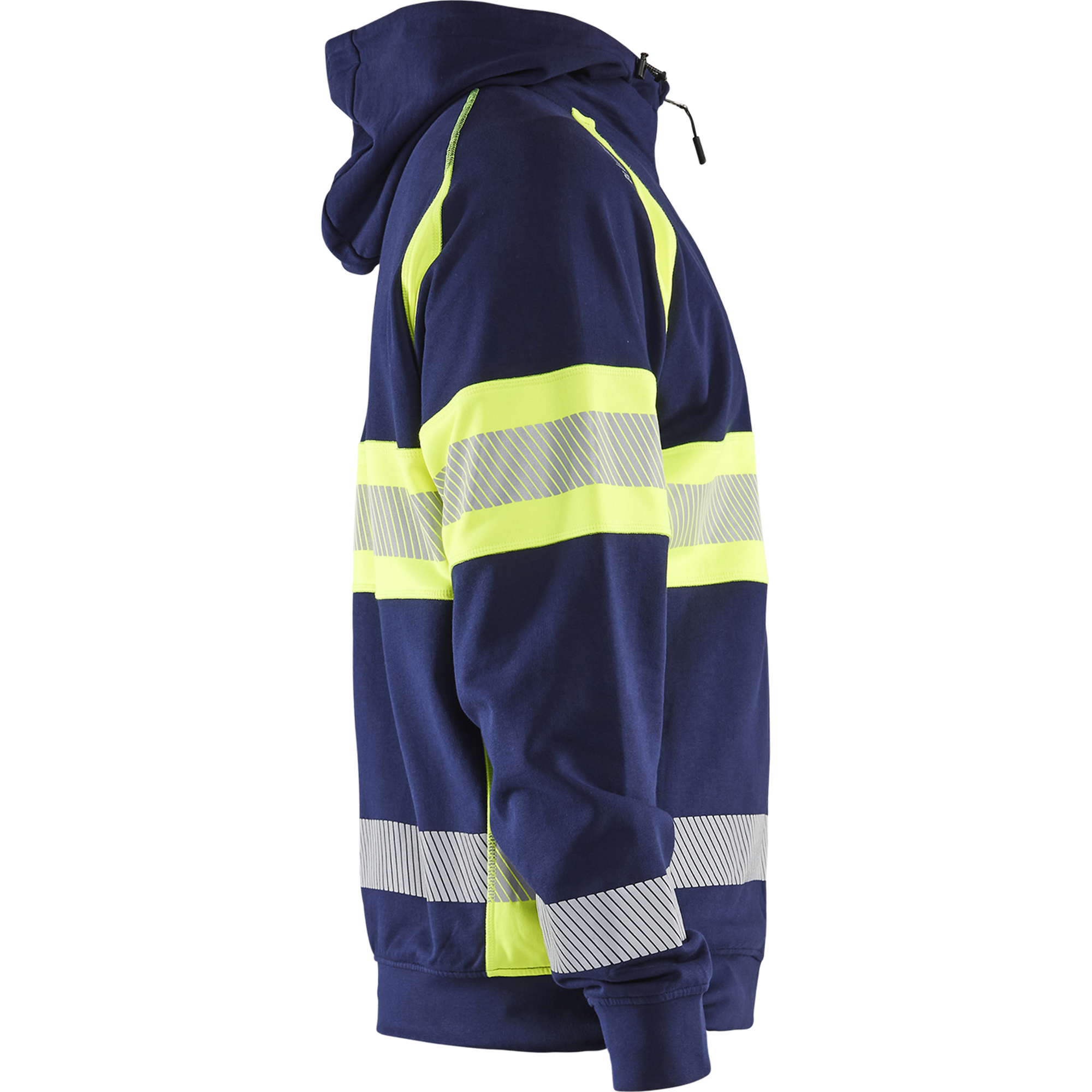 Blaklader High Vis Hooded Jacket, Navy Blue/ Yellow (2)
