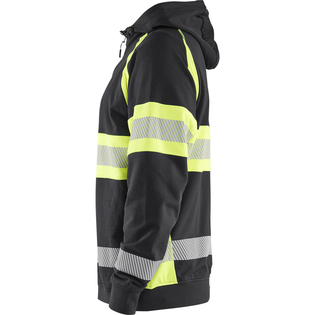 Blaklader High Vis Hooded Jacket, Black/Yellow (3)
