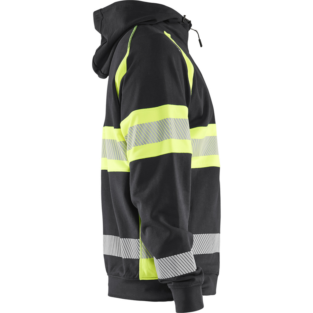 Blaklader High Vis Hooded Jacket, Black/Yellow (2)