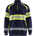 Blaklader High Vis Sweatshirt, Navy/ Yellow