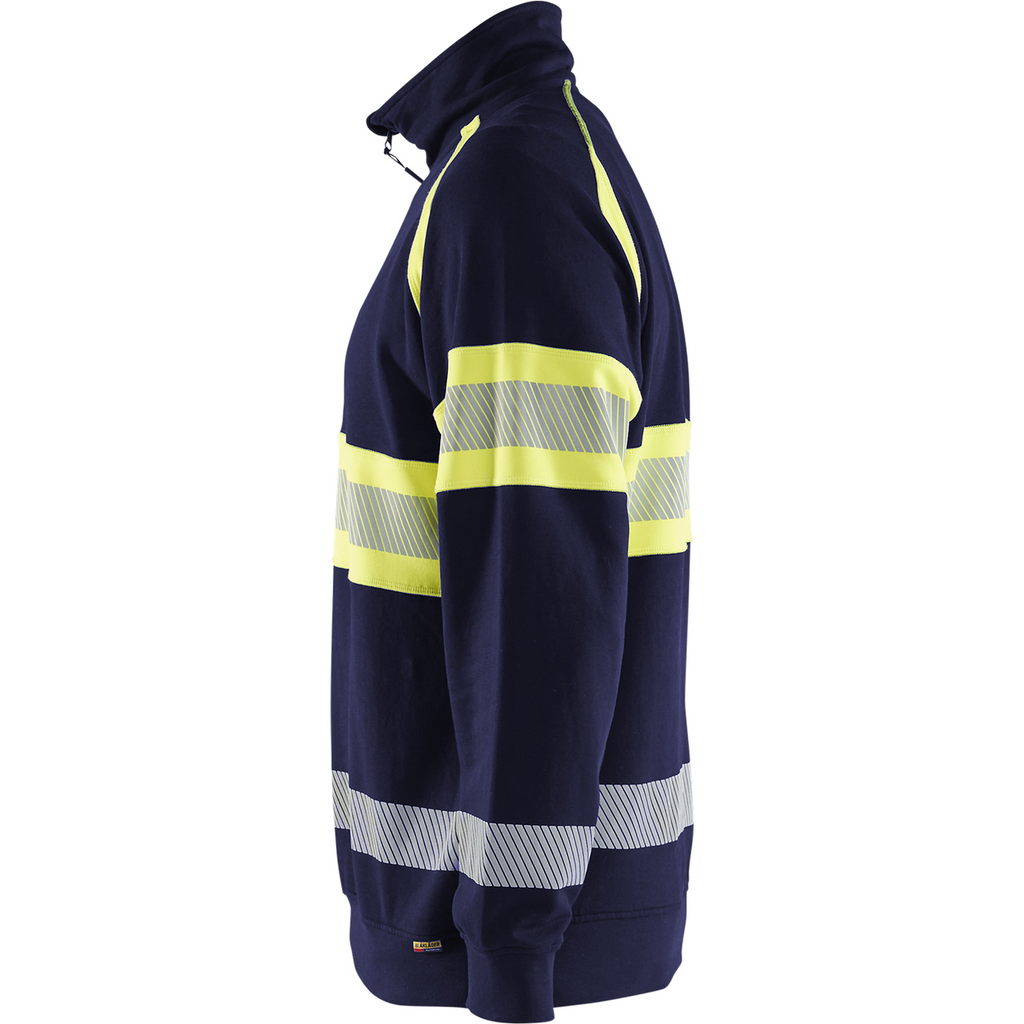 Blaklader High Vis Sweatshirt, Navy/ Yellow (3)