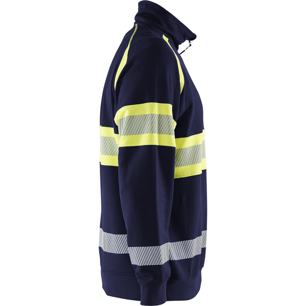 Blaklader High Vis Sweatshirt, Navy/ Yellow (2)