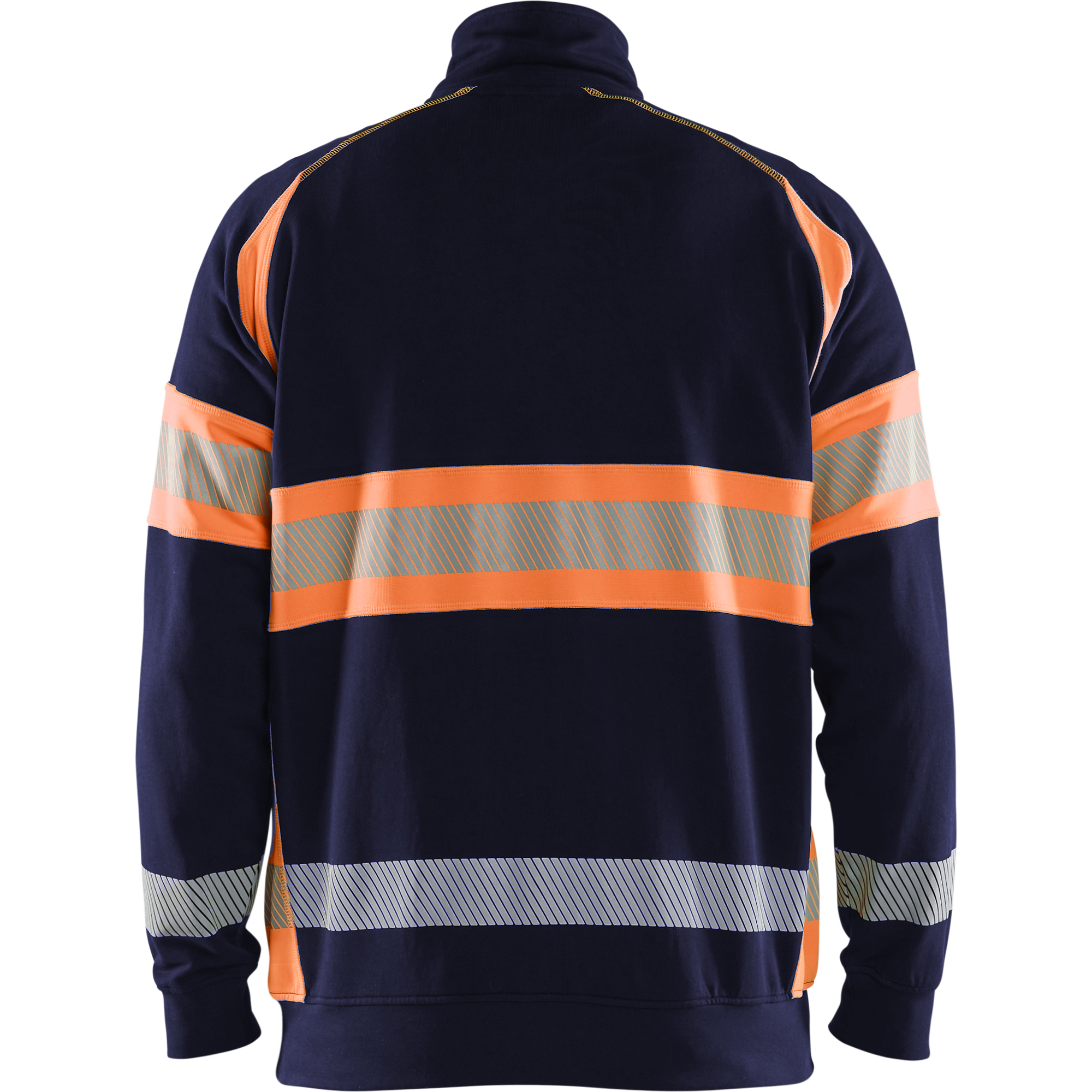 Blaklader High Vis Sweatshirt, Navy Blue/Orange (4)