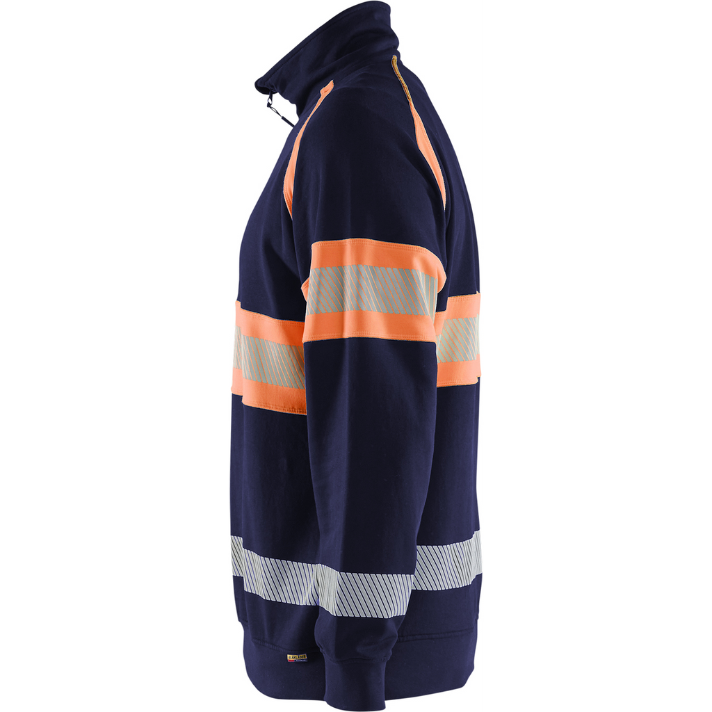 Blaklader High Vis Sweatshirt, Navy Blue/Orange (3)