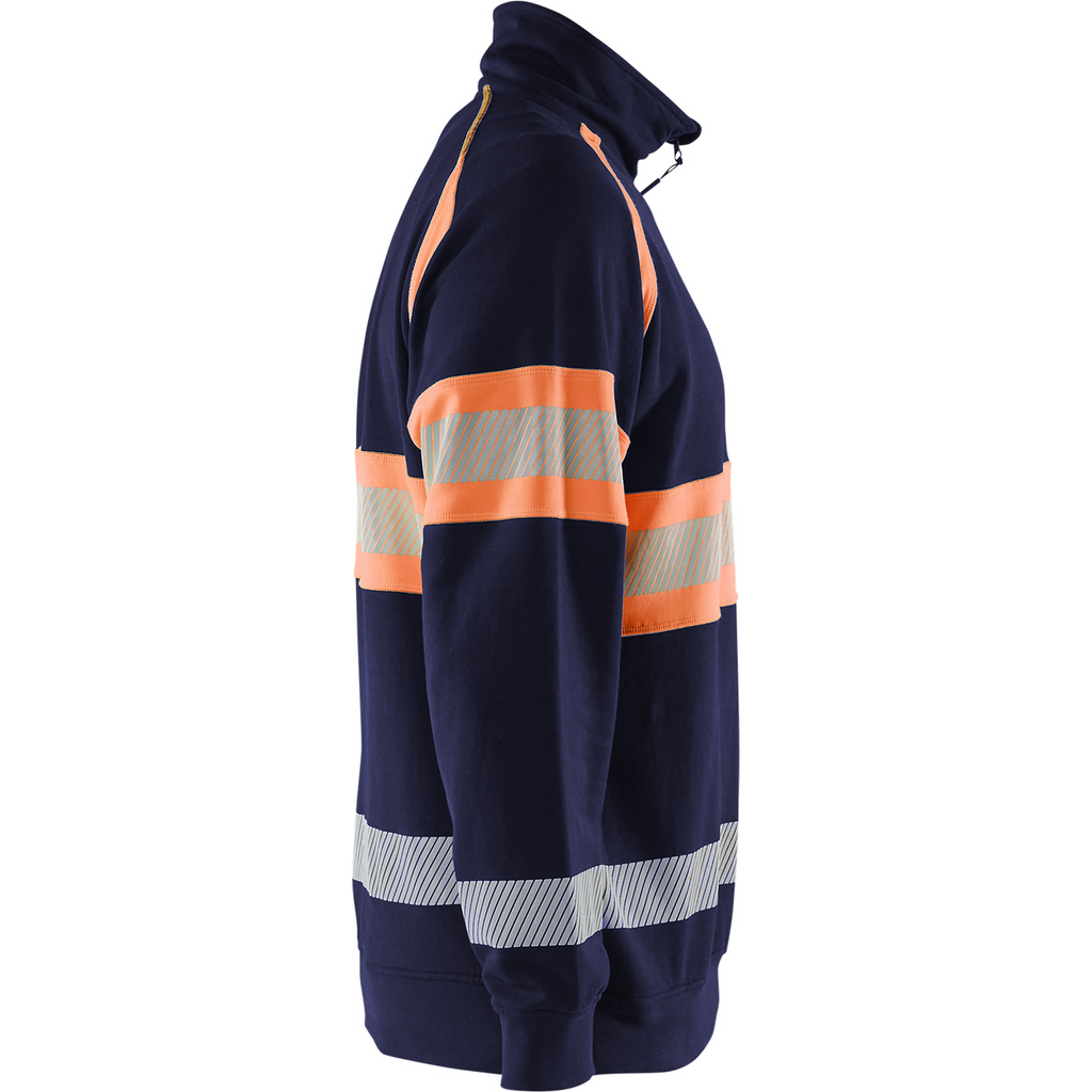 Blaklader High Vis Sweatshirt, Navy Blue/Orange (2)