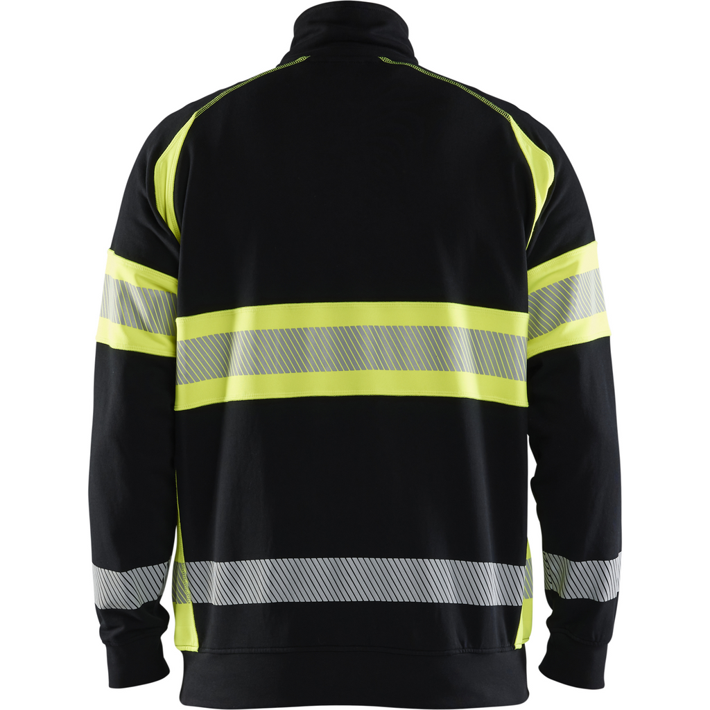 Blaklader High Vis Sweatshirt, Black/Yellow (4)