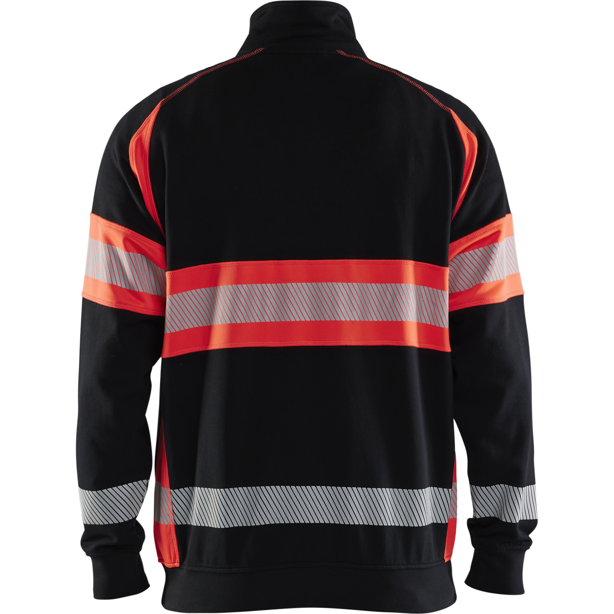 Blaklader High Vis Sweatshirt, Black/High Vis Red (4)