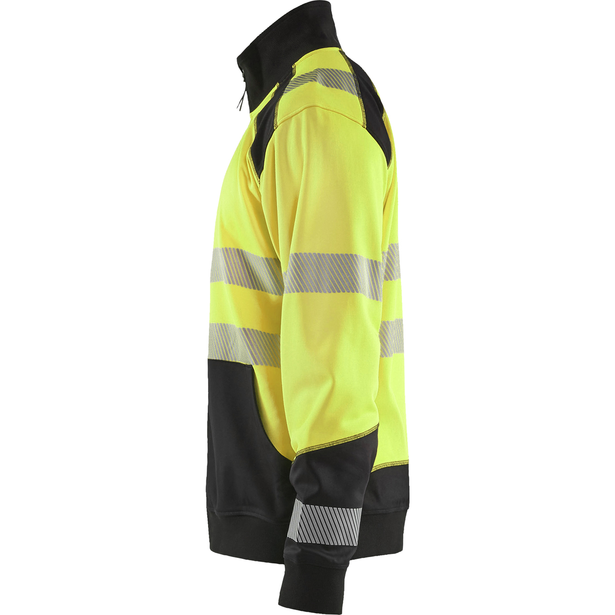 Blaklader High Vis Half-Zip Sweatshirt, Yellow/Black (3)