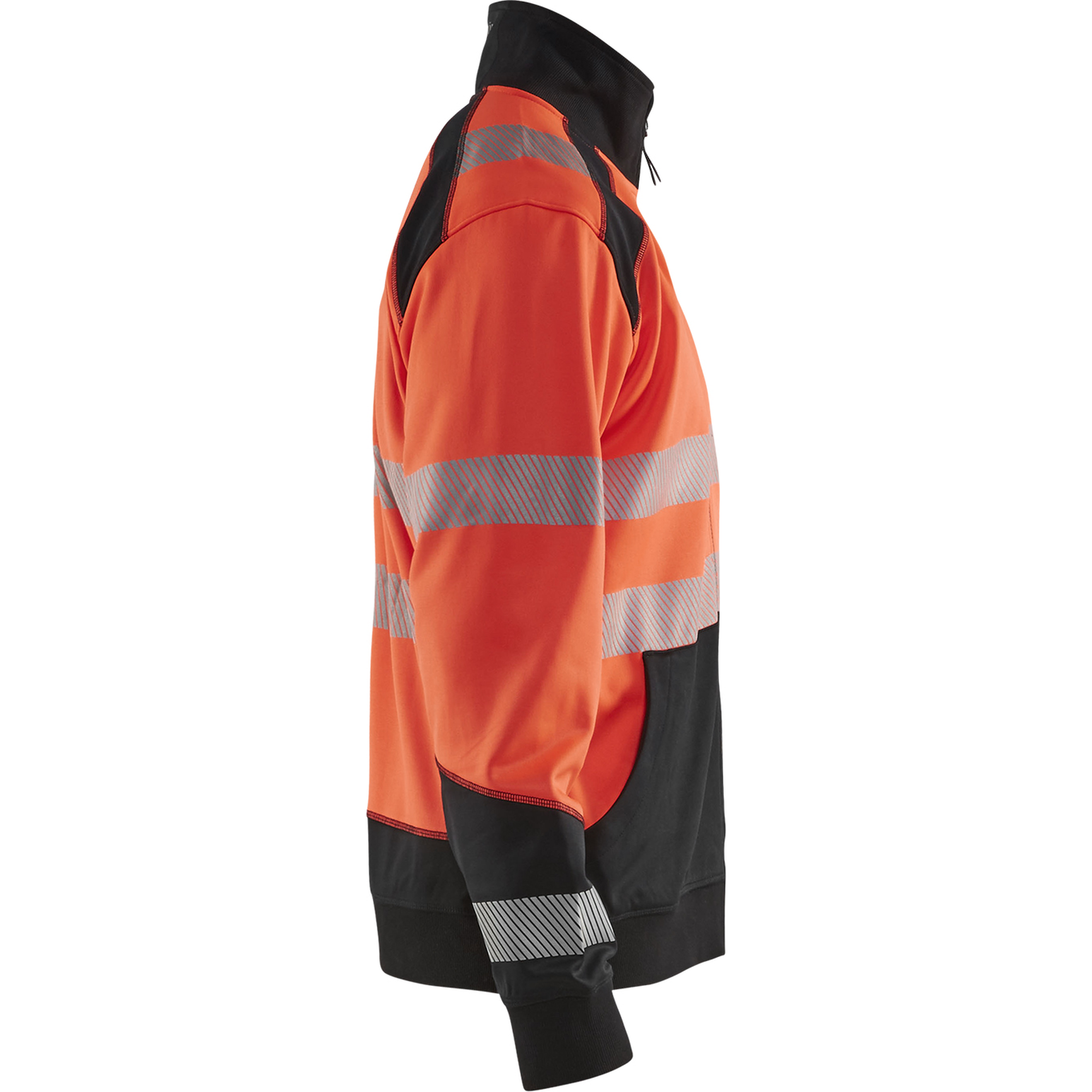 Blaklader High Vis Half-Zip Sweatshirt, Red/Black (2)