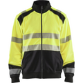 Blaklader High Vis Zip Sweatshirt, Yellow/Black