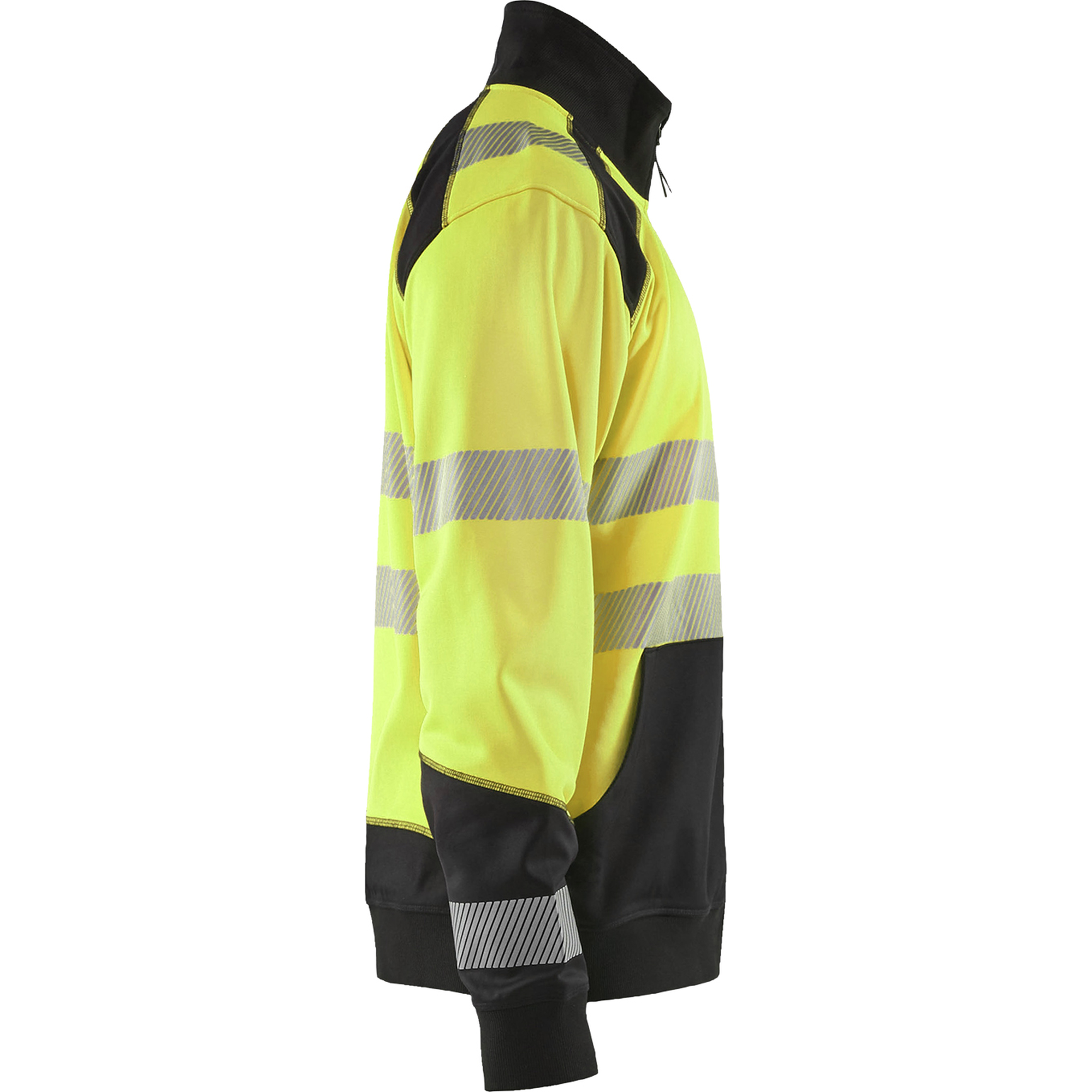 Blaklader High Vis Zip Sweatshirt, Yellow/Black (2)