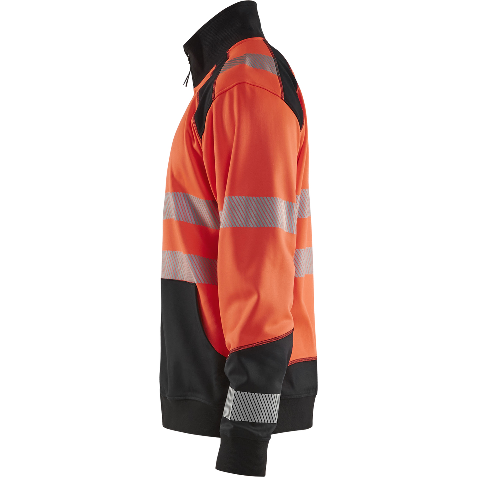 Blaklader High Vis Zip Sweatshirt, Red/Black (3)
