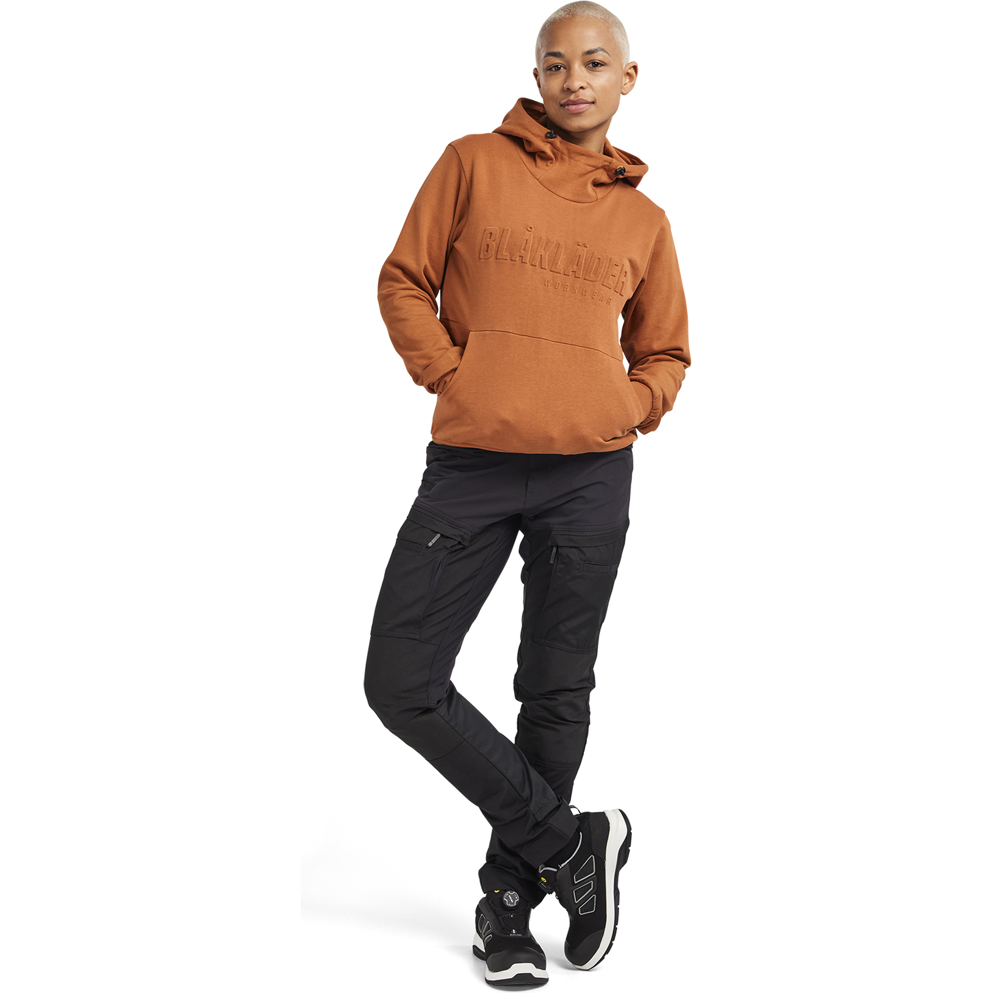 Blaklader 3D Women's Hooded Sweatshirt, Rust (5)