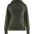 Blaklader 3D Ladies Hooded Sweatshirt, Forest Green