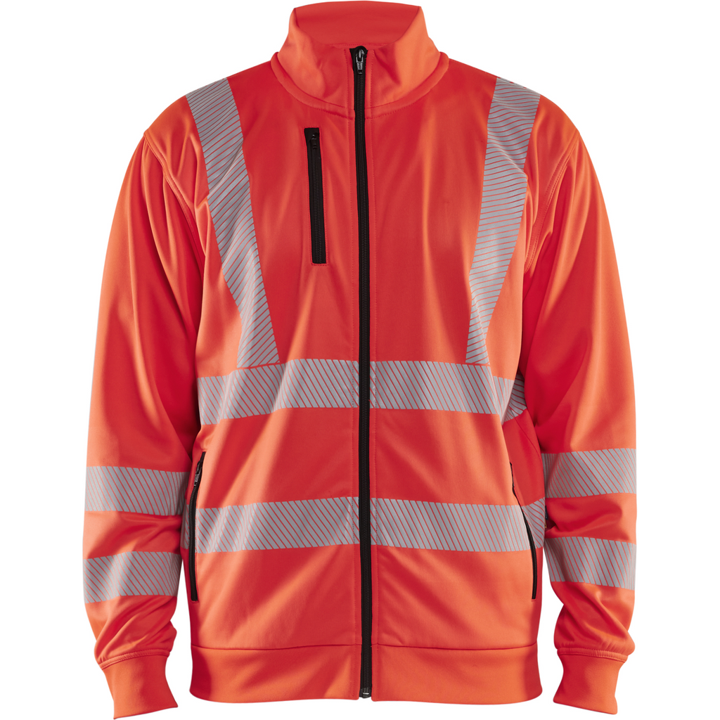 Blaklader High Vis Sweat Jacket, Red