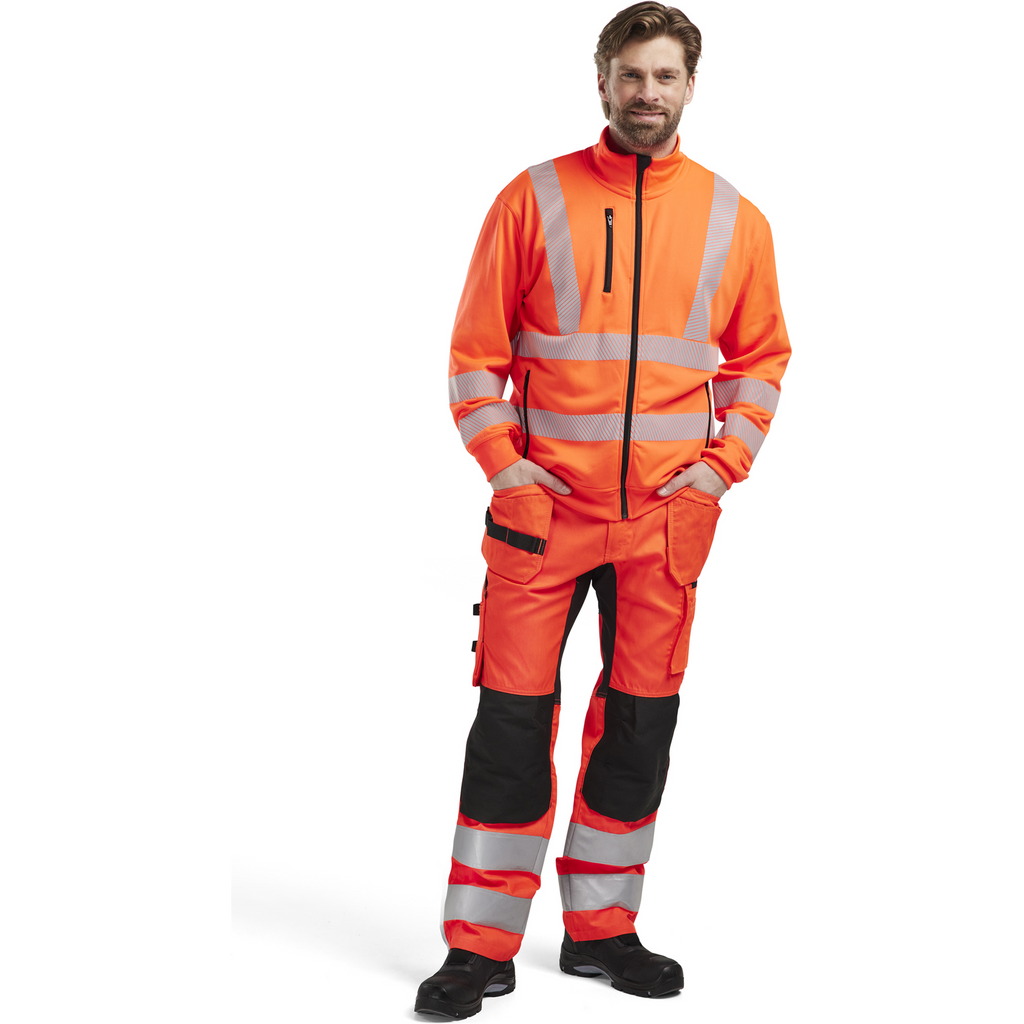 Blaklader High Vis Sweat Jacket, Red (5)