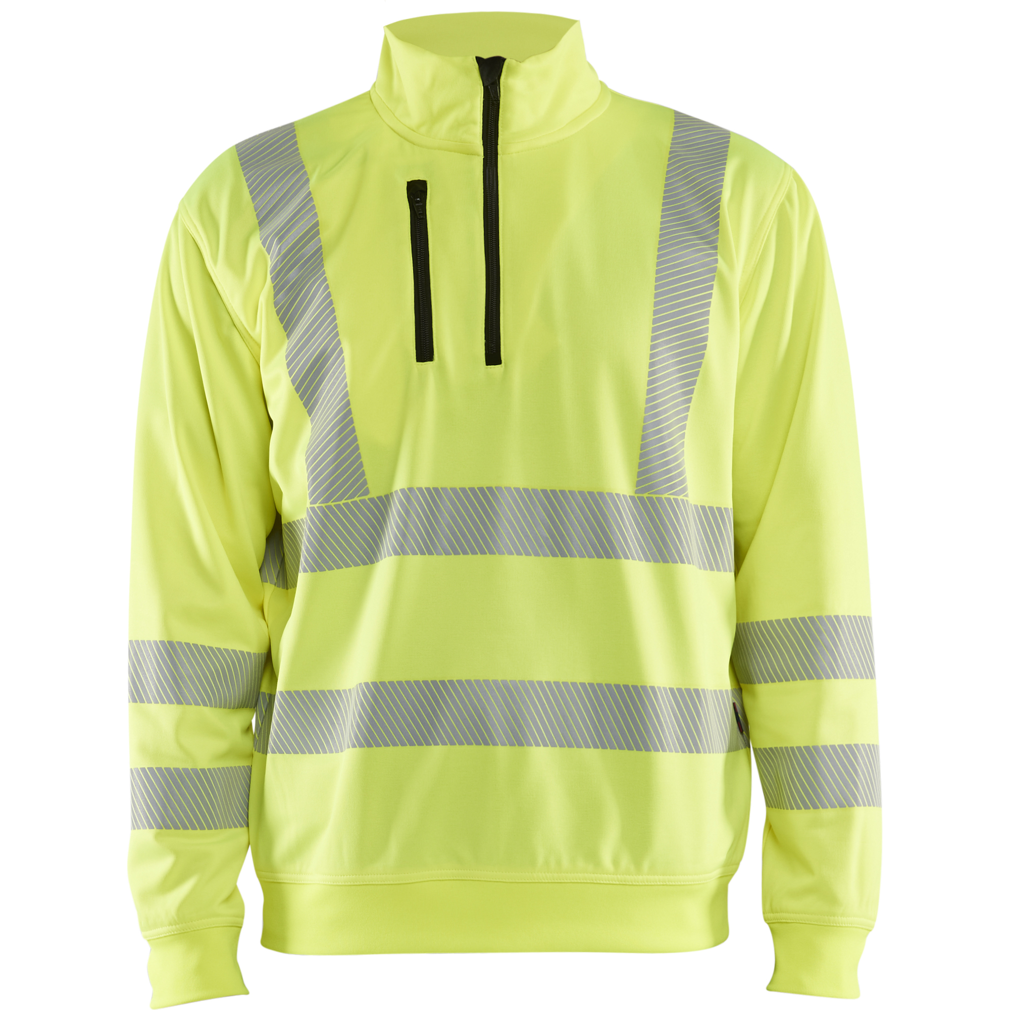 Blaklader High Vis Half Zip Sweatshirt, Yellow