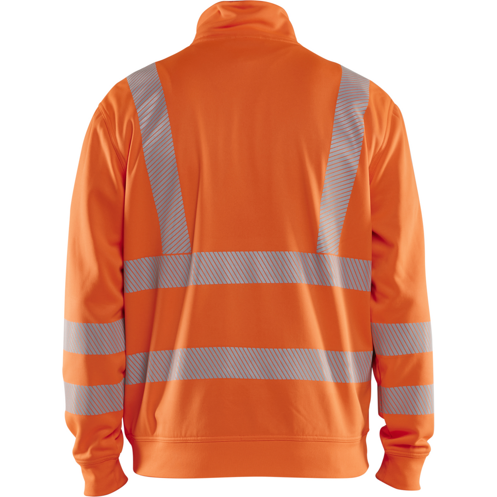 Blaklader High Vis Half-Zip Sweatshirt, Orange (4)