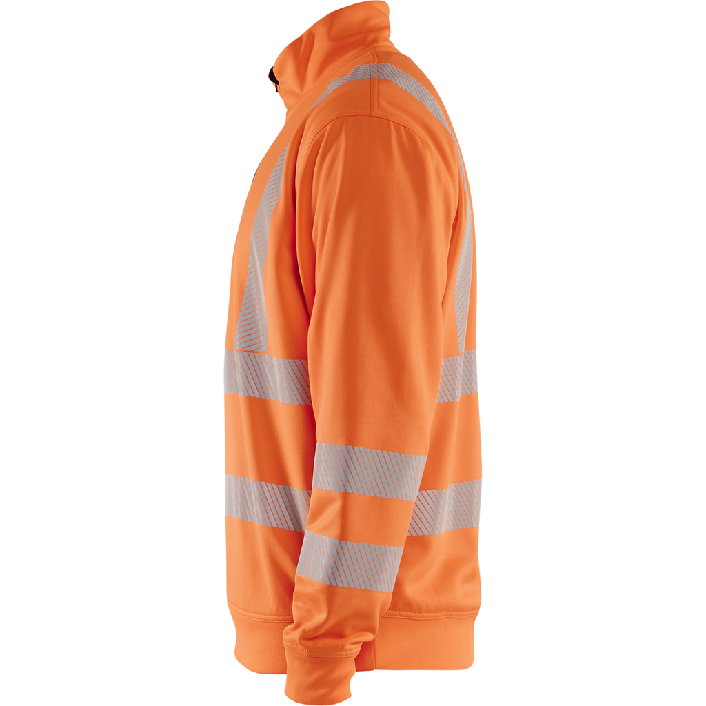 Blaklader High Vis Half-Zip Sweatshirt, Orange (3)
