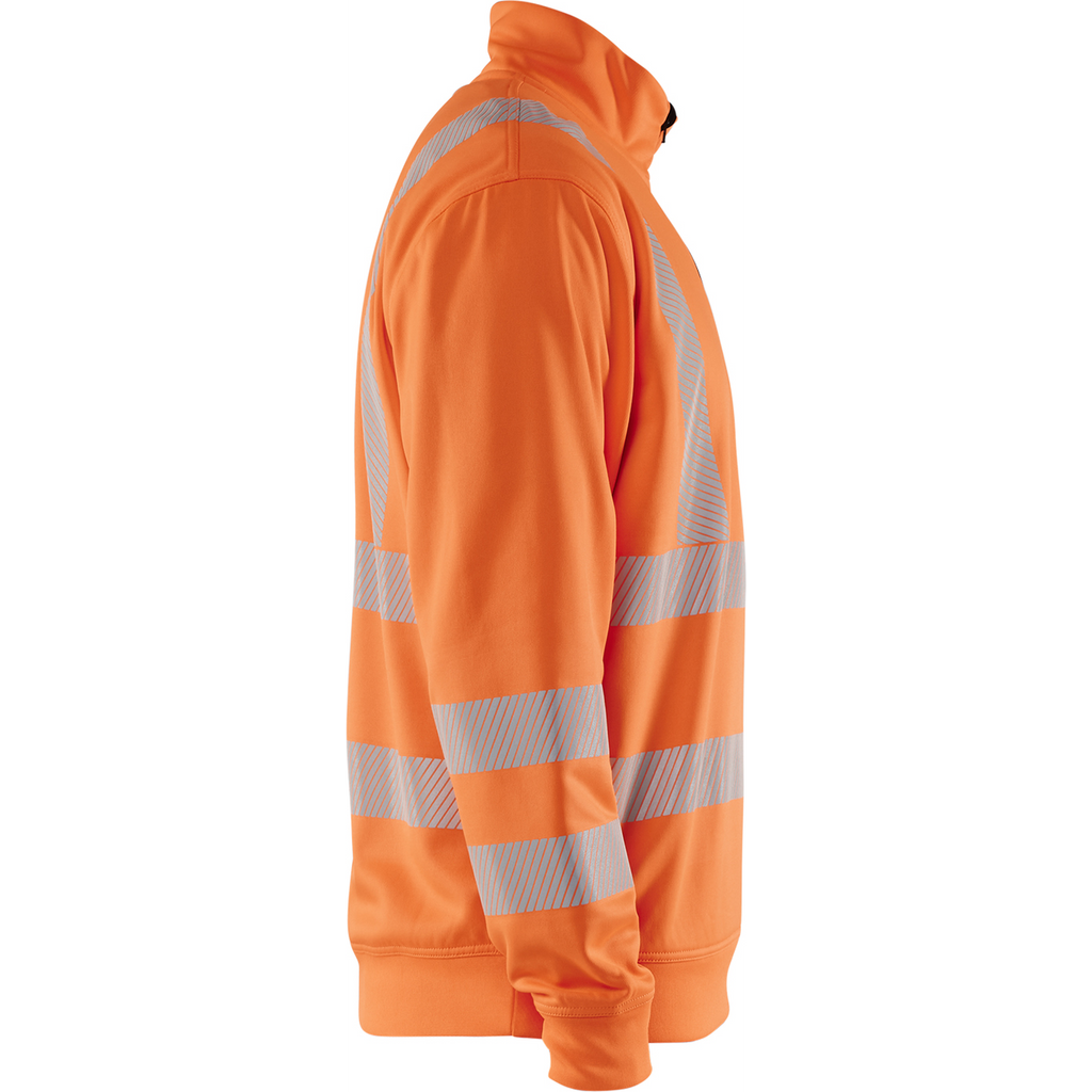 Blaklader High Vis Half-Zip Sweatshirt, Orange (2)