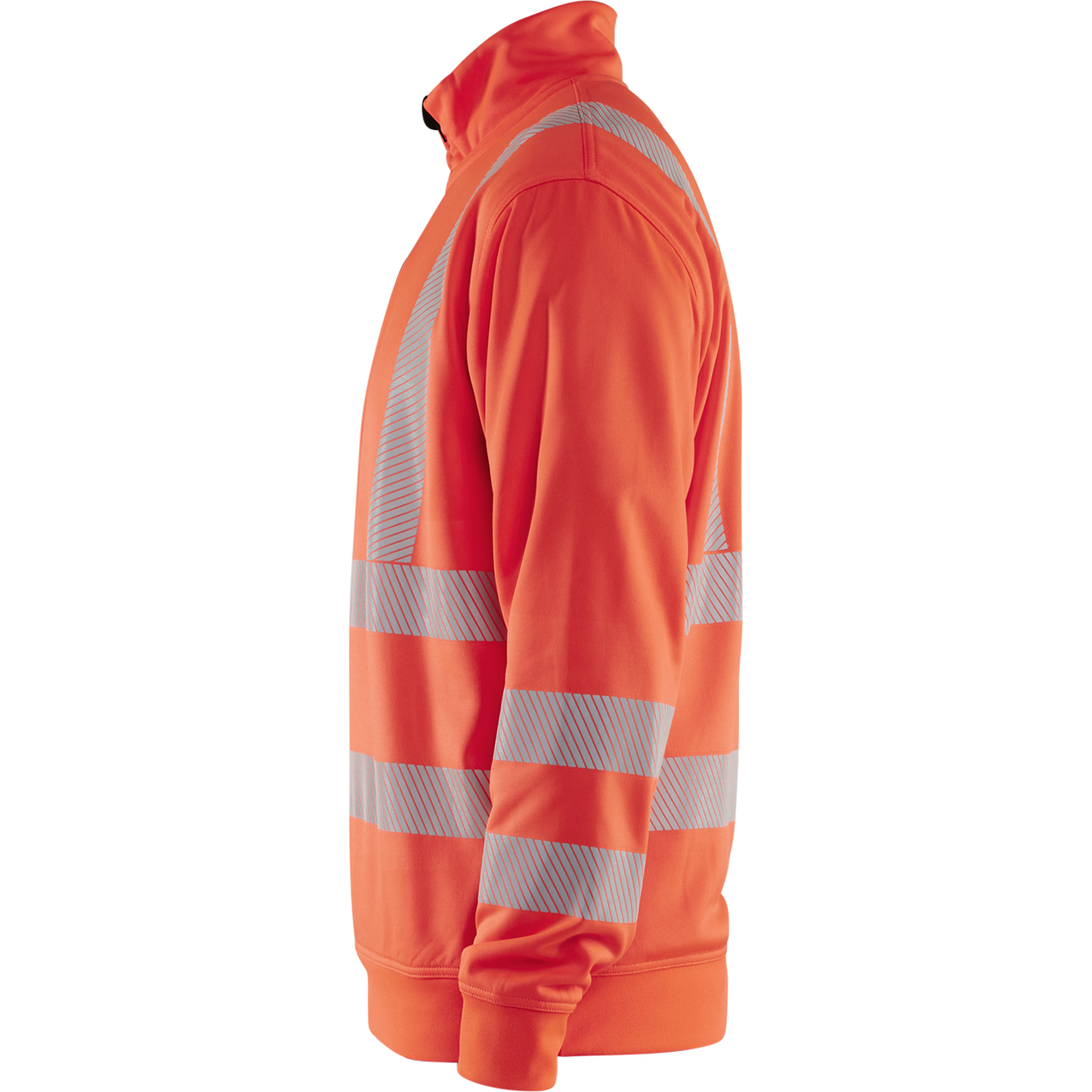 Blaklader High Vis Half-Zip Sweatshirt, Red (3)