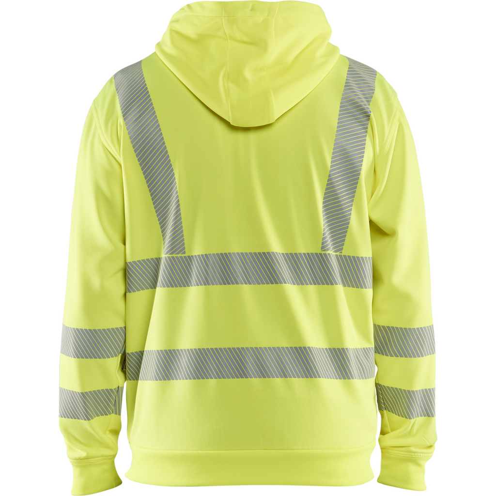 Blaklader High Vis Hooded Sweatshirt with Zip, Yellow (4)