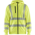 Blaklader High Vis Hooded Sweatshirt with Zip, Yellow